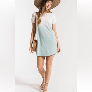 NWT Z Supply Ombre Dip Dye Dress in Cameo Blue/White Size M
